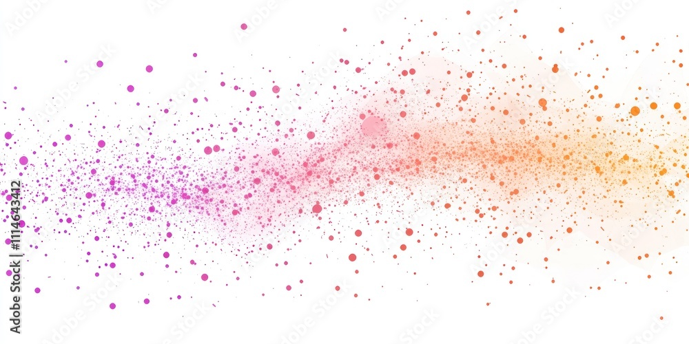 Aufkleber Abstract Colorful Dots Gradient Spray Pattern