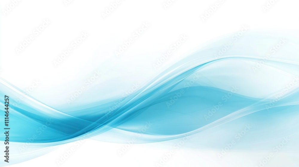 Poster abstract blue waves design background image
