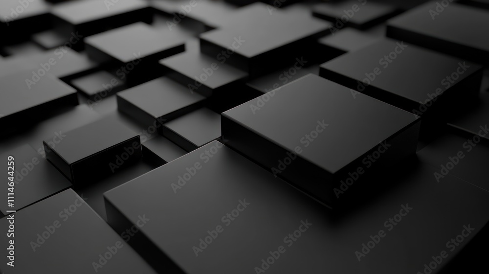 Poster Abstract Black Cubes Form A Complex Three Dimensional Structure