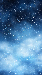 Fototapeta premium A tranquil, abstract blue background ideal for winter themes, holiday cards, calming designs, or serene presentations, featuring soft textures and glowing stars.