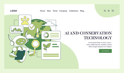 Ecosystem Conservation. Flat Vector Illustration