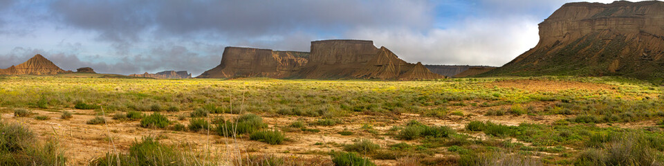 Panoramic view of Bardenas Reales Navarre