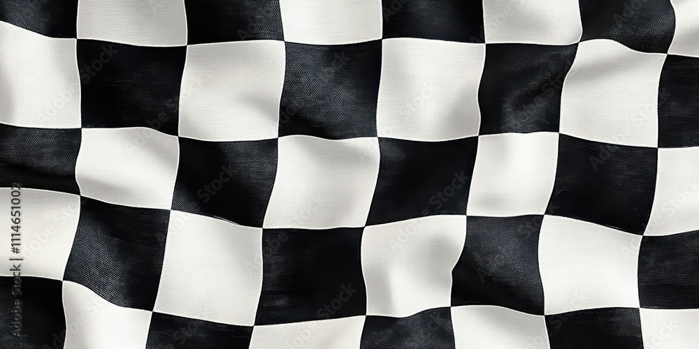 Aufkleber black and white checkered pattern fabric texture for graphic design and background