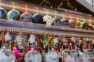 Christmas ornaments at Jarmark