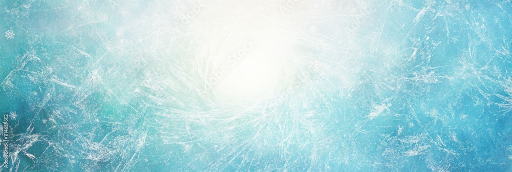 Poster delicate swirling snowflakes dominate the design, offering a tranquil winter ambiance with clear cop