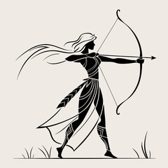 female archer warrior