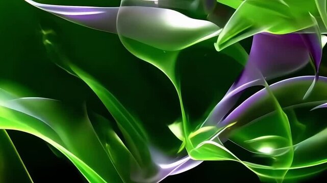 abstract green background with leaves and vegetation, live wallpaper for phone