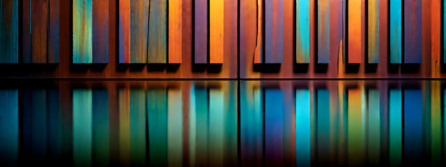 illustrazione sfondo con elementi astratti a tema geometrico surreale