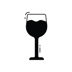 Wineglass vector icon