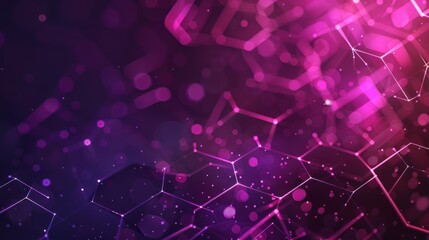 Obraz premium Abstract Pink and Purple Geometric Network