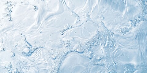 Abstract Blue Water Bubbles Swirling Texture