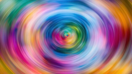 Obraz premium Abstract Colorful Swirling Circular Design