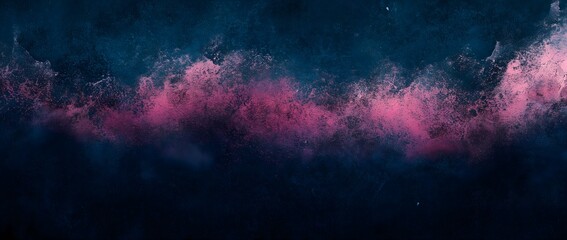 Fototapeta premium A grainy gradient transitioning from dark blue to a lighter shade, featuring artistic design components.