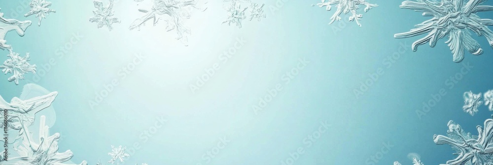 Poster this winter-themed doodle background showcases a variety of hand-drawn snowflakes in different shape