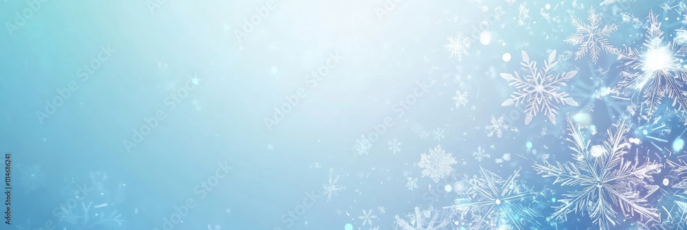 Aufkleber a winter-themed background filled with hand-drawn snowflakes in various sizes and shapes, providing 