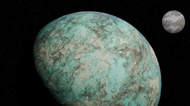 Sun beginning to illuminate the dark side of a planet causing an eclipse