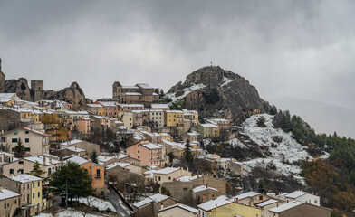 Pietrabbondante, Isernia, Molise. Winter panorama