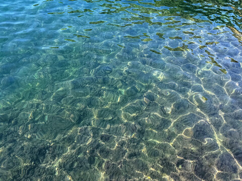Sea seawater crystal clear water.