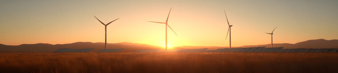 Obraz premium Voltage Power Grid Landscape - Expansive View of Power Lines and Electrical Infrastructure Spanning the Horizon