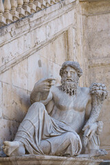 Statue of Nile river god, one of the two river statues (the other is dedicated to the god of river...