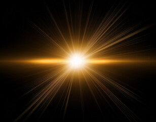 Obraz premium abstract lens flare light on black background