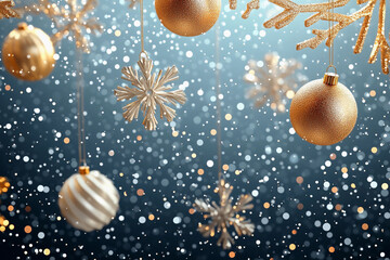 Festive decorations bring a magical sparkle to a winter celebration