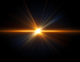 Obraz premium abstract lens flare light on black background