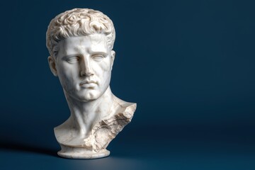Obraz premium Marble bust of a classical figure