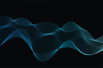 Abstract background  wave line pattern. Futuristic technology concept. Suit for banner  poster  cover  brochure  flyer. Vector illustration