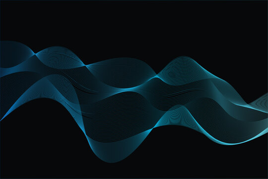 Abstract background  wave line pattern. Futuristic technology concept. Suit for banner  poster  cover  brochure  flyer. Vector illustration