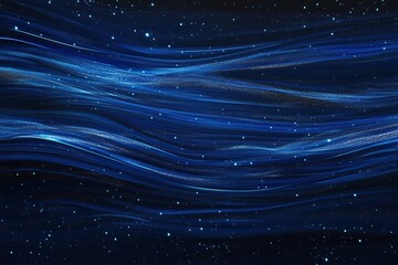 Digital data stream in deep blue, high speed data transfer with motion effect, cyber tech space, expansive room for custom text,dark sky 