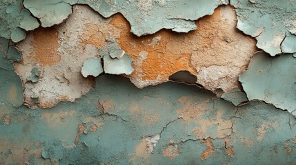 Close-up of a ceiling damaged by water damage in a house