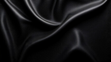 Fototapeta premium Black Leather Texture Background - Smooth and Elegant Surface with a Luxurious, Timeless Appeal