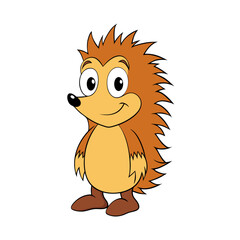 Porcupine cartoon vector design