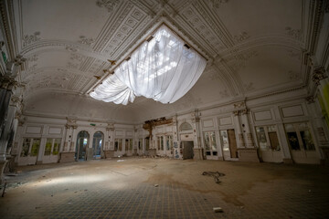 Obraz premium The Forgotten Haunted Old Abandoned Grand Hotel of Northern Italy