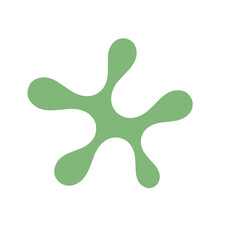 Illustration of colored paint splashes 