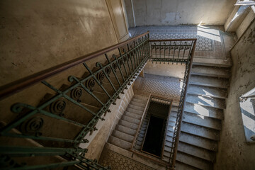 Obraz premium The Forgotten Haunted Old Abandoned Grand Hotel of Northern Italy