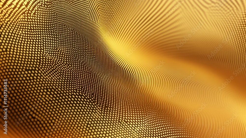 Fototapete golden particles waving abstract background for technology or luxury concepts empty space for text