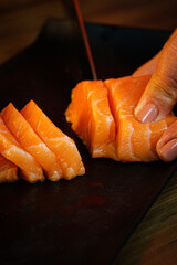 Japonese food salmon