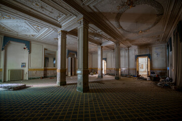 Fototapeta premium The Forgotten Haunted Old Abandoned Grand Hotel of Northern Italy