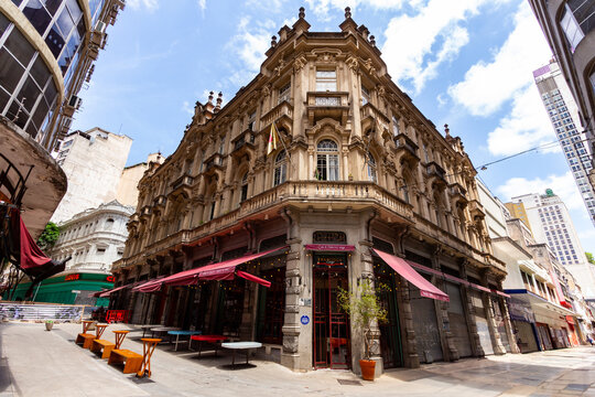 S&Atilde;O PAULO, SP, BRAZIL - OCTOBER 13, 2024: Casa de Francisca, a musical and cultural space that operates in the 1910 Tereza Toledo Lara Palace.