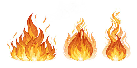  A vivid and dynamic collection of fire flames with detailed textures and bright colors. Perfect for design, art, or visual effects projects.