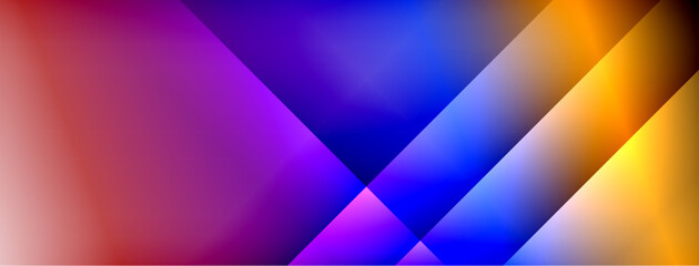 Fototapeta premium Colorful gradient with lines made of shadow and light. Creative background