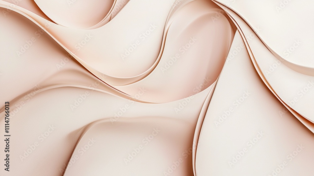Aufkleber smooth beige waves flowing gracefully, creating a dynamic and textured background ideal for modern a