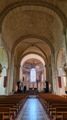 La nef et le ch&oelig;ur de la cath&eacute;drale Notre-Dame-de-l'Assomption de Lescar