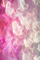 Fototapeta premium Colorful ink clouds swirling in water, creating a mesmerizing abstract smoke effect with a beautiful blend of pink, purple, and white hues, perfect for backgrounds and artistic projects