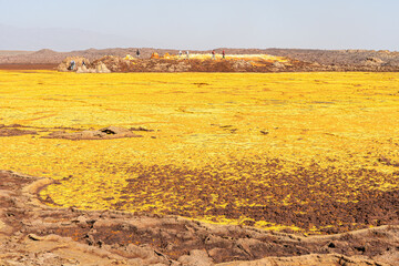 Colourful spings of acid in Dallol, Danakil depression, Ethiopia