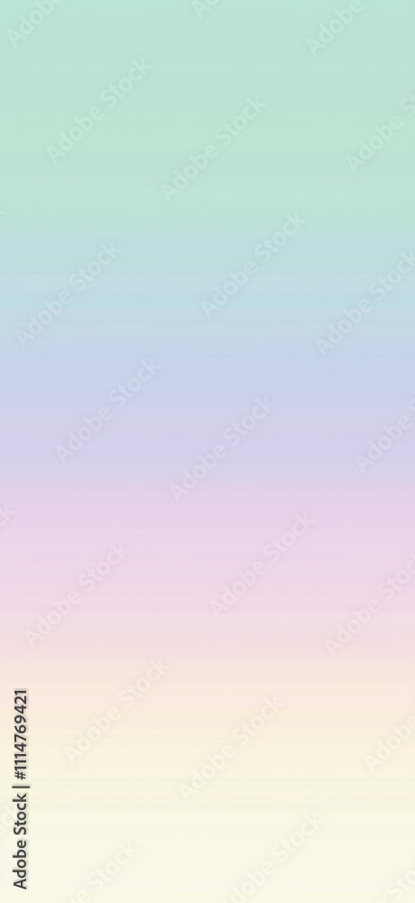 Poster creating a smooth pastel color gradient background, blending soft hues to evoke a dreamy and etherea