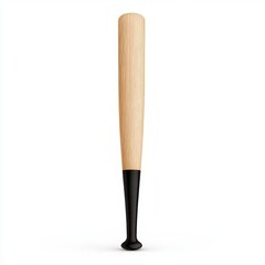 Obraz premium a baseball bat clipart, wooden texture, brown vector design, isolated on white background
