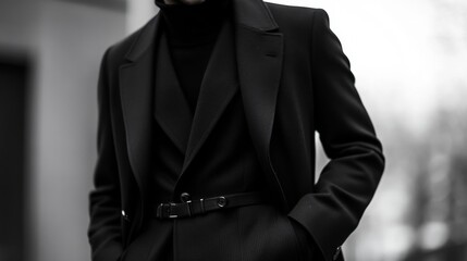 Stylish Black Coat for Men